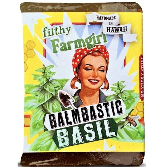 Filthy Farmgirl Other - 100% Natural Organic Soap. Balmbastic Basil. Handmade in Hawaii. 7oz.